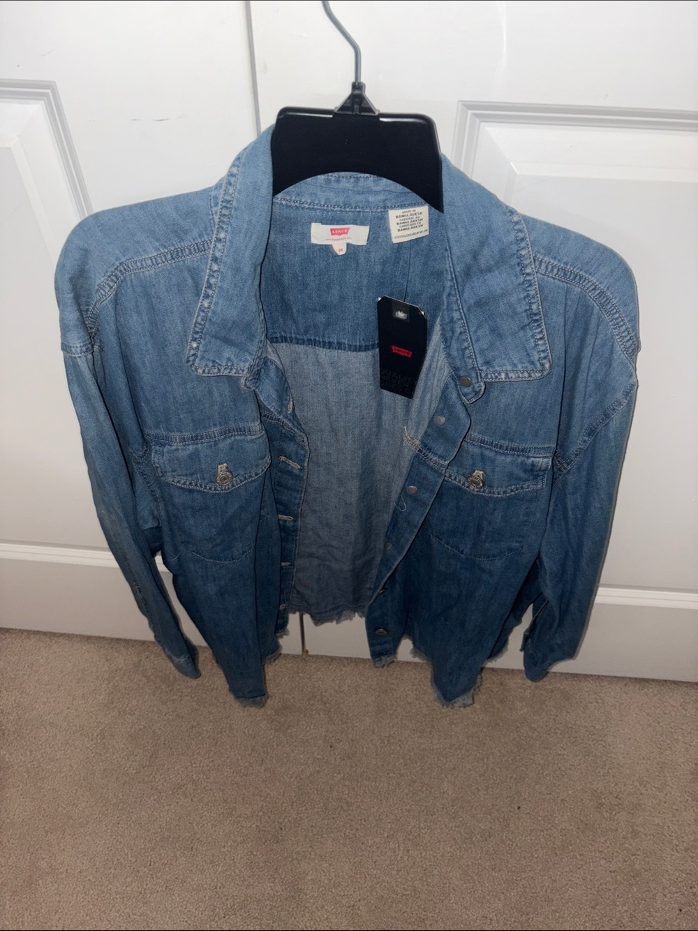Levi's Medium Blue Denim Button-Up Jacket